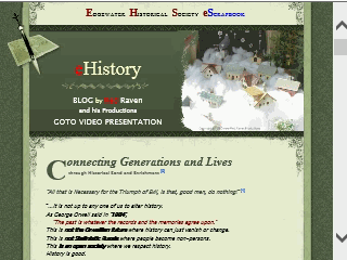 Screen-Shots eHistory Homepage
